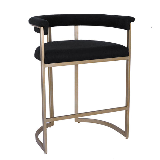 Dino Kitchen Stool - Black Linen