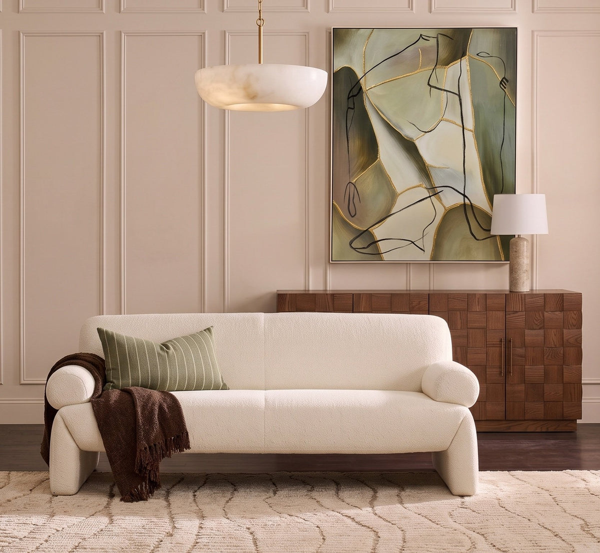 Rachel 3 Seater Sofa - Ivory