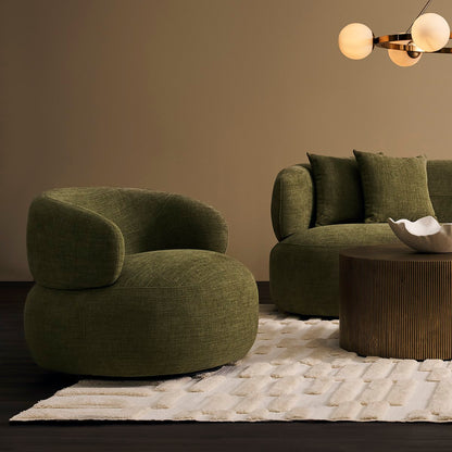 Greenwich Swivel Occasional Chair - Sage Chenille