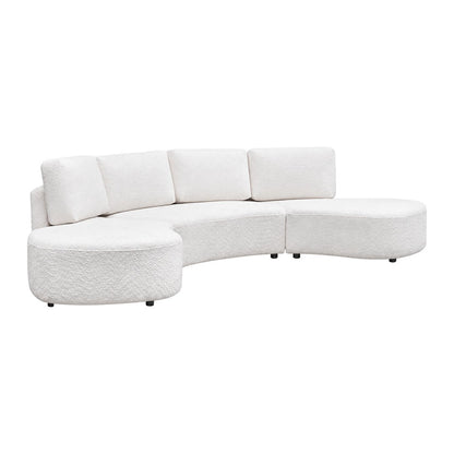 Oriel Modular 5 Seater Sofa - White Chenille