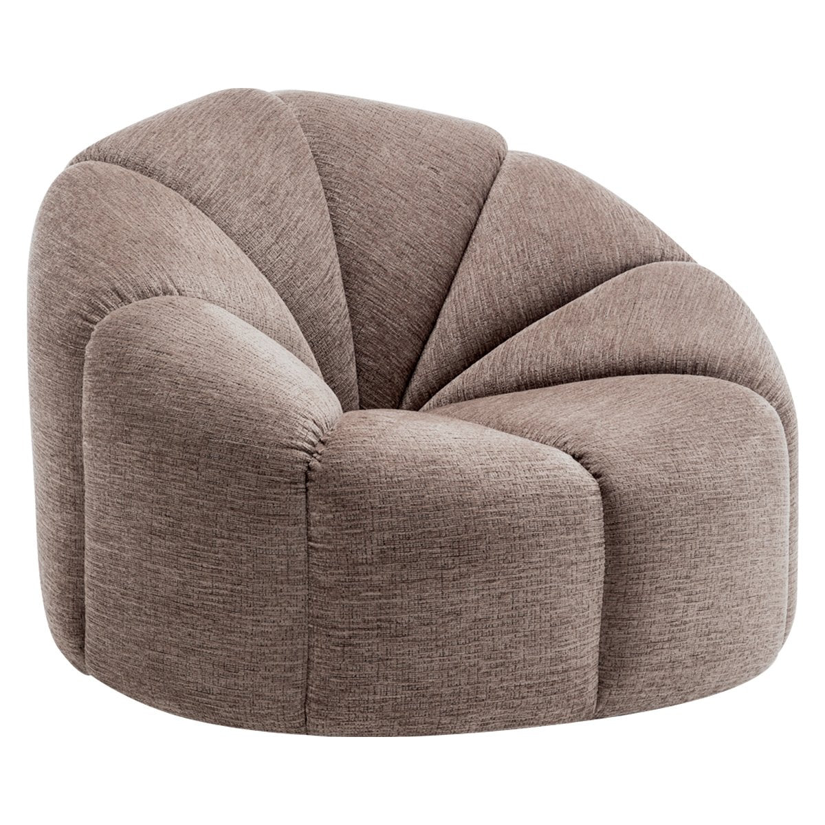 Avalon Swivel Occasional Chair - Mink Chenille