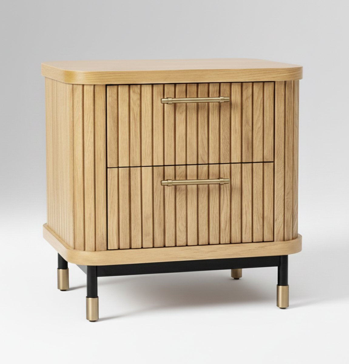 Sophia Oak Bedside Table - Natural