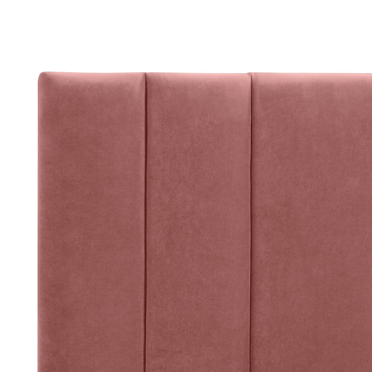 Soho 195x140cm King Bedhead - Dusty Rose Velvet