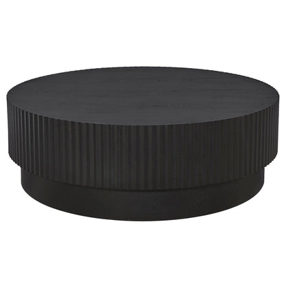 Avery Round Coffee Table - Black