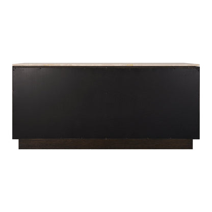 Benedict Smoked Oak Buffet - Travertine