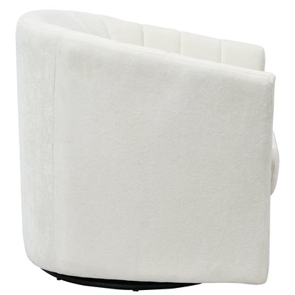 Cadman Swivel Arm Chair - Ivory