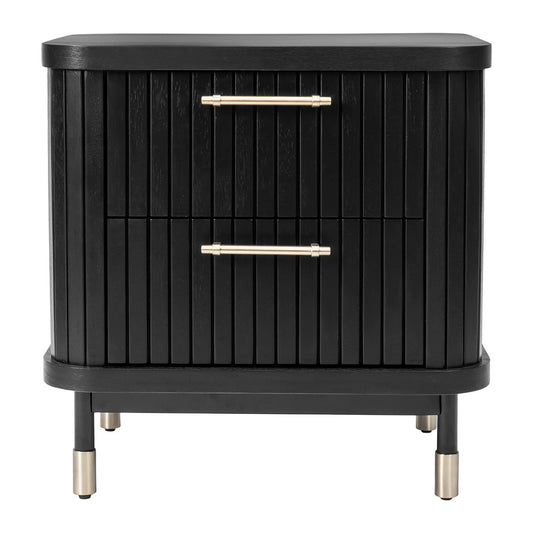 Sophia Bedside Table - Black - OUTLET NSW