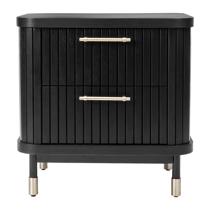 Sophia Bedside Table - Black - OUTLET NSW