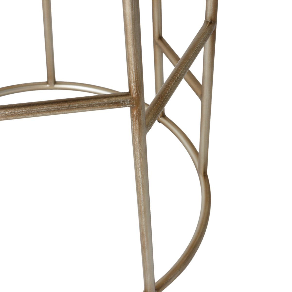 Aiden Gold Steel Bar Stool - Natural Linen – view 5