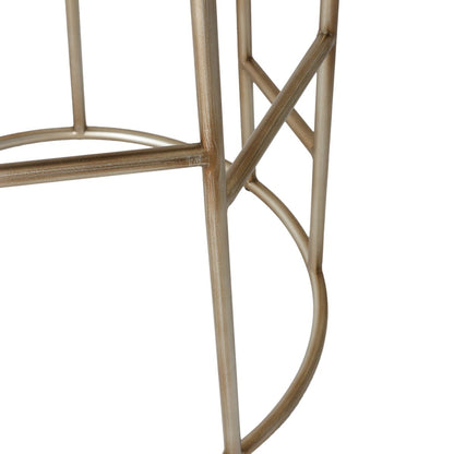 Aiden Gold Steel Bar Stool - Natural Linen – view 5