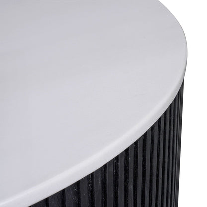 Mason Round Coffee Table - Large Black