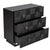 Alton 3 Drawer Chest -  Black