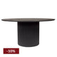 Arlo Round Dining Table - 1.5m Black