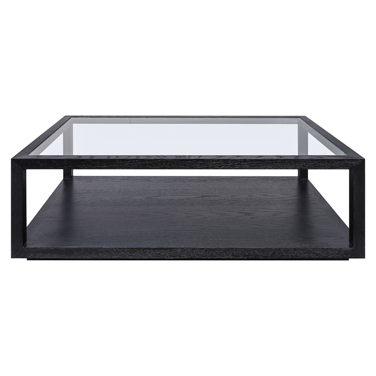 Sadie Oak Rectangle Coffee Table - Black