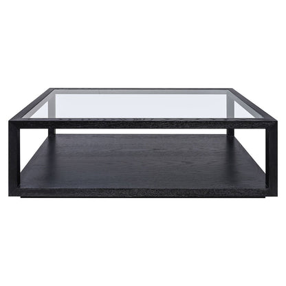 Sadie Oak Rectangle Coffee Table - Black