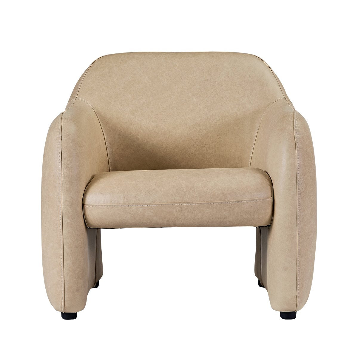 Clifton Arm Chair - Cappuccino Cream Leather