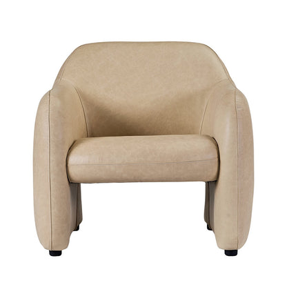Clifton Arm Chair - Cappuccino Cream Leather