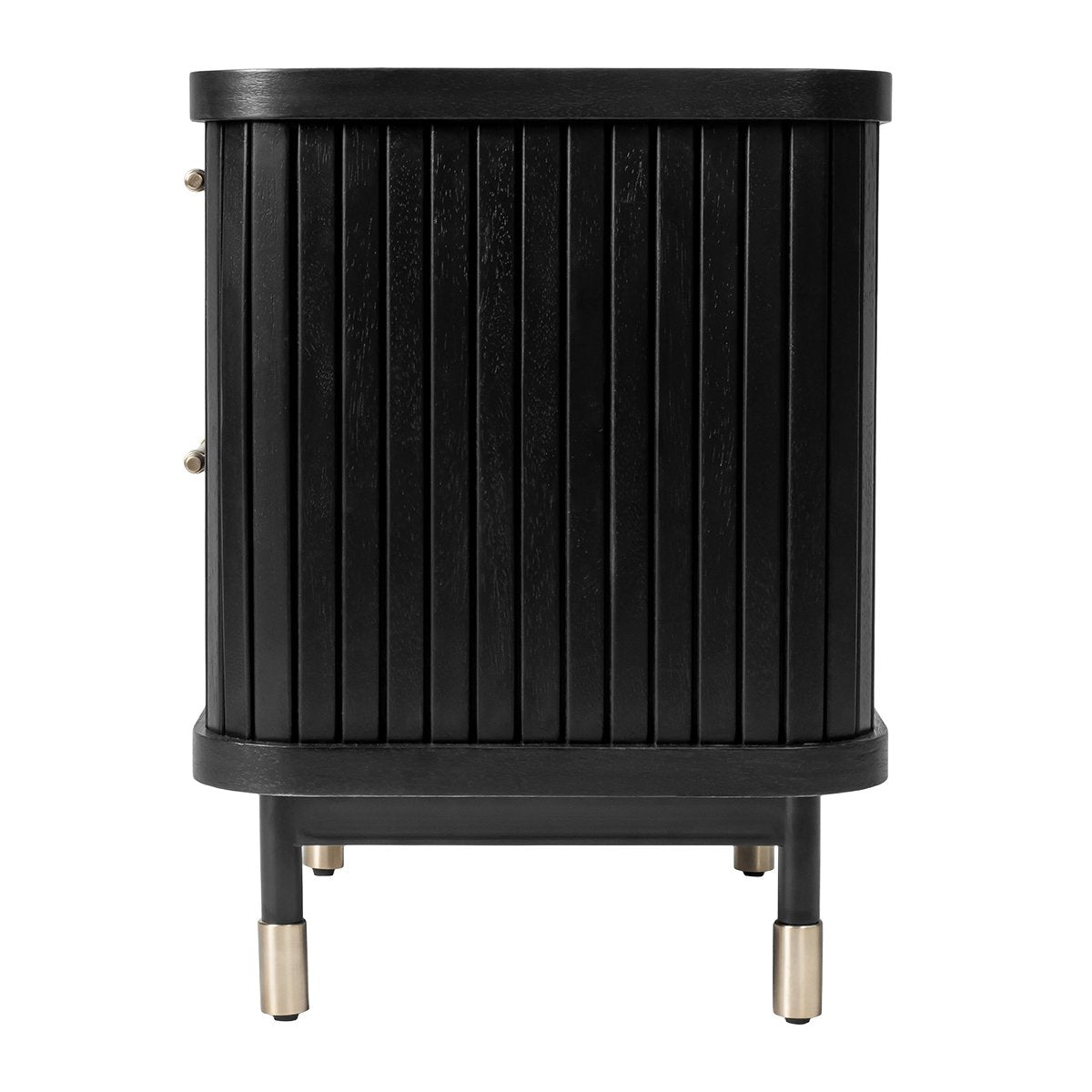 Sophia 60x61cm Bedside Table - Black - OUTLET NSW