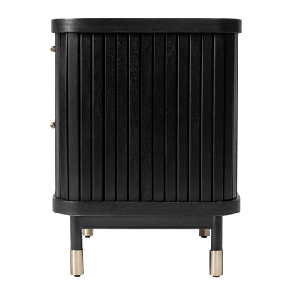 Sophia 60x61cm Bedside Table - Black - OUTLET NSW