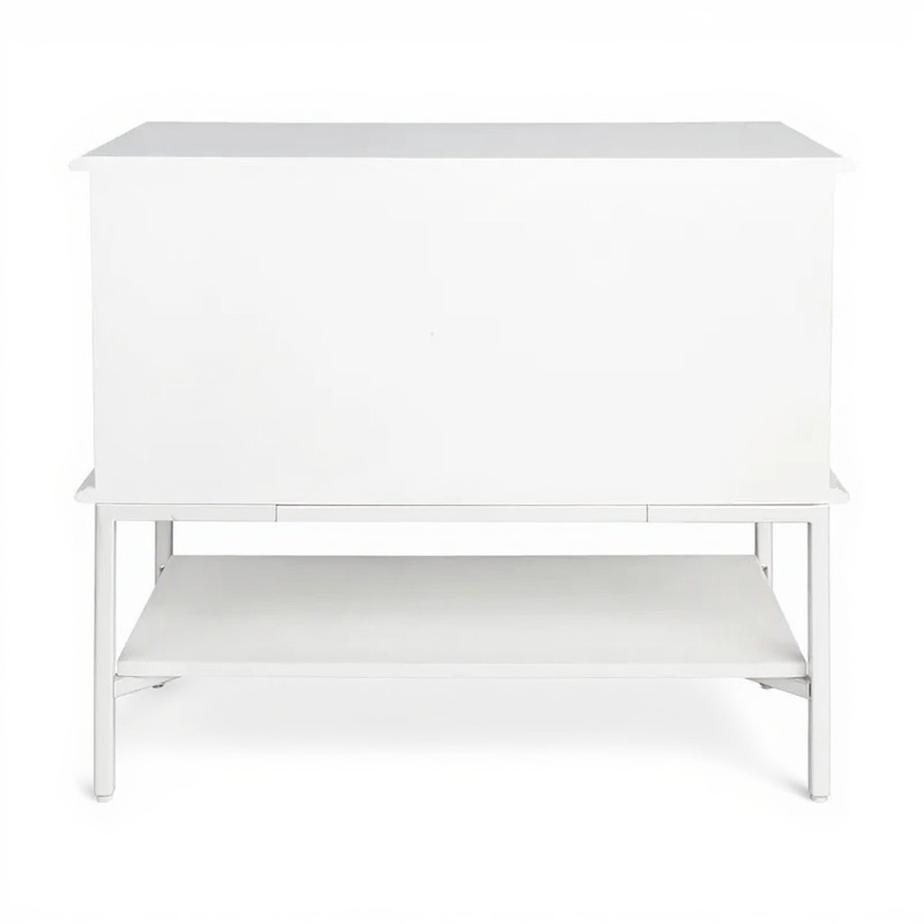 Aimee Bedside Table - Large All White - OUTLET NSW