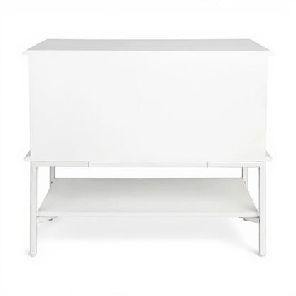 Aimee Bedside Table - Large All White - OUTLET NSW