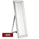 Zeta Cheval Mirror - Antique Silver