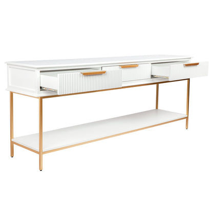 Aimee 200cm Console Table -  White