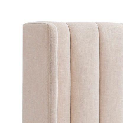 Central Park King Bedhead - Fawn Linen