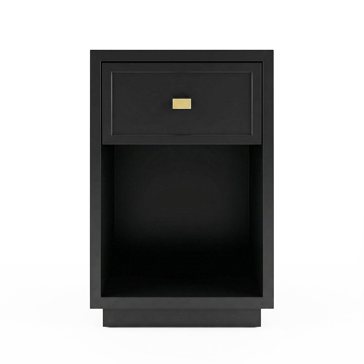 Logan 40x60cm Bedside Table - Black