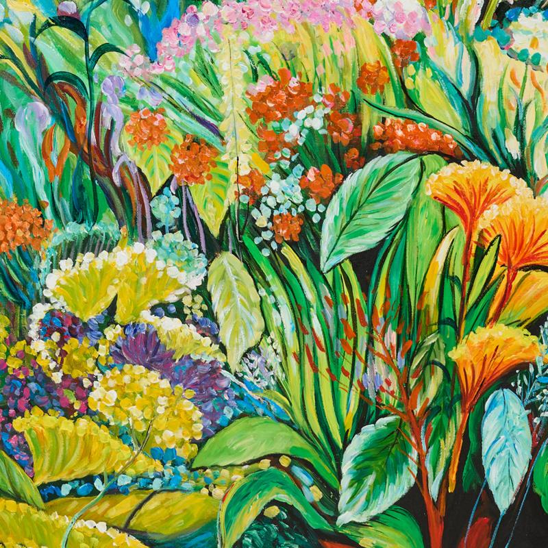 Le Fluers 100x100cm Oil On Canvas Painting