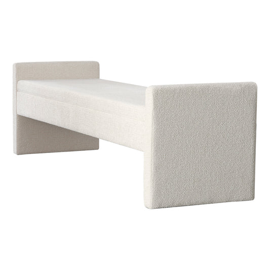 Brigitte Bench Ottoman - Speckle Ecru
