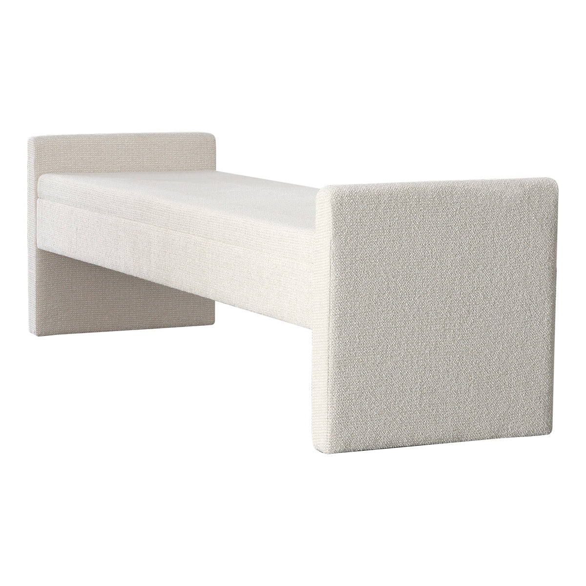 Brigitte Bench Ottoman - Speckle Ecru