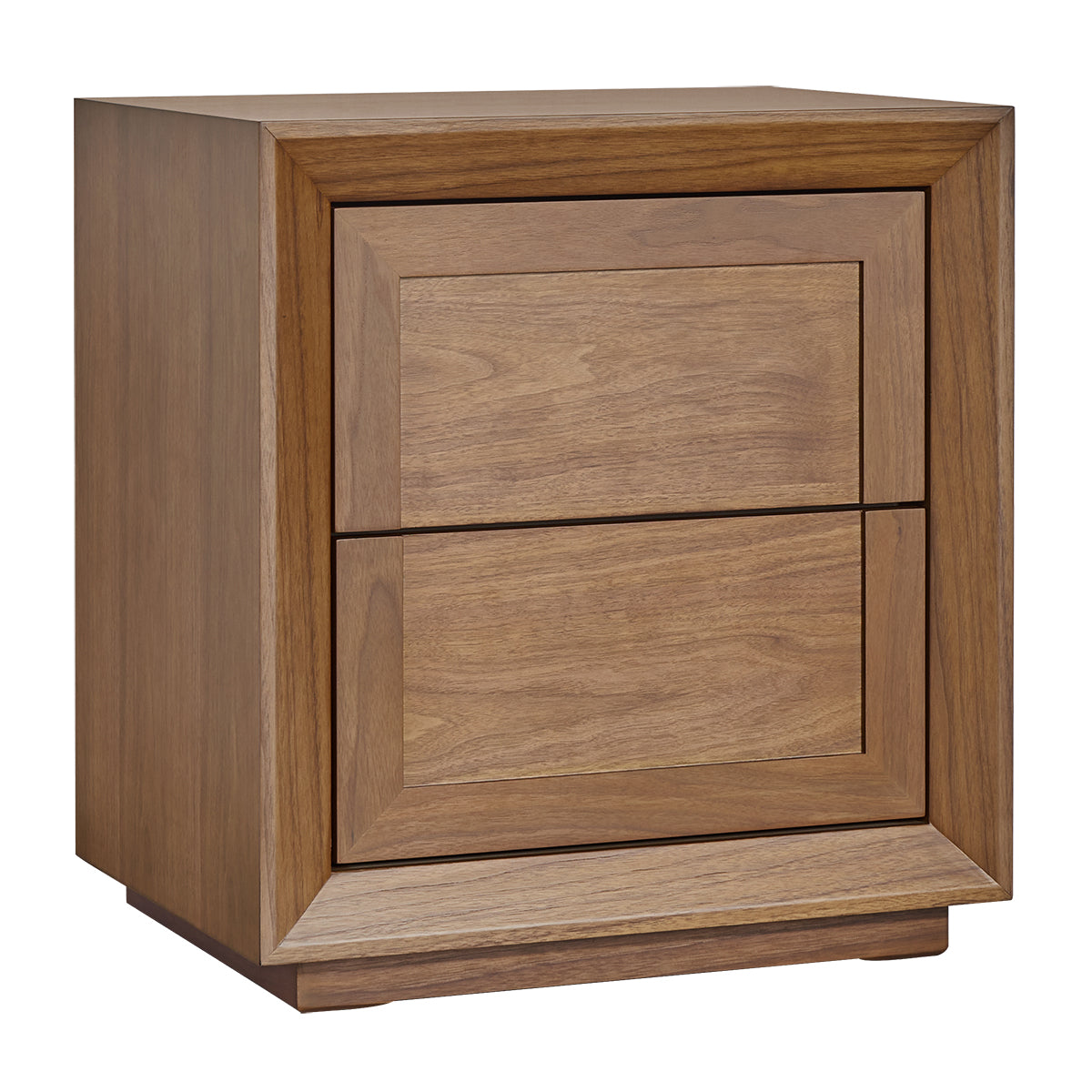 Balmain 60x65cm Tall Bedside Table - Walnut
