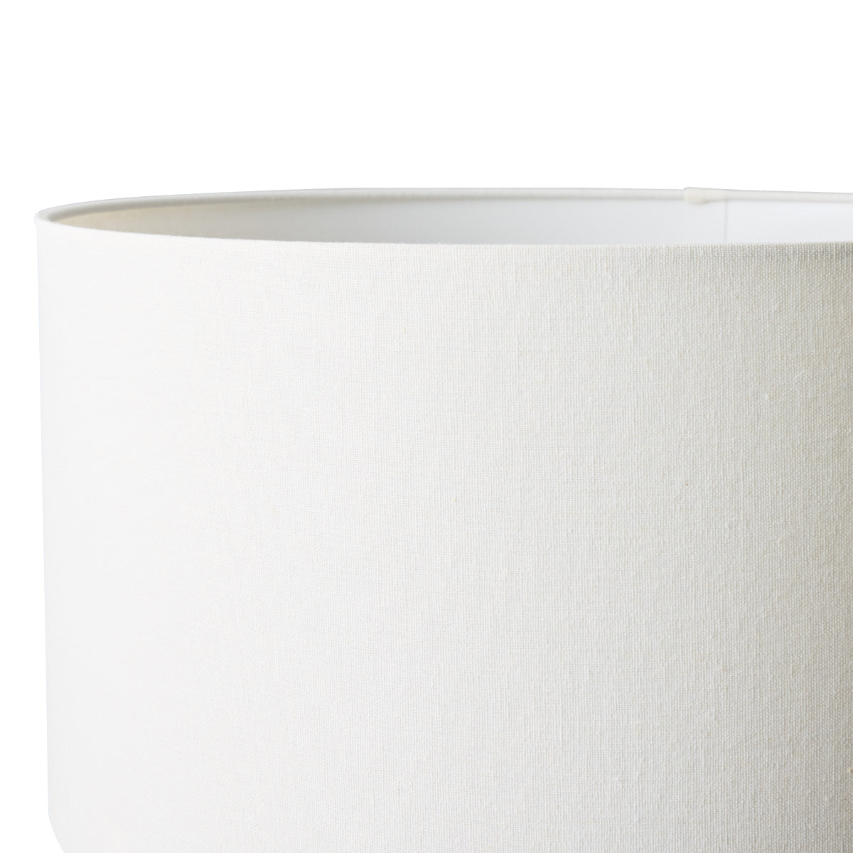 Mendoza Table Lamp - White w Off White Shade