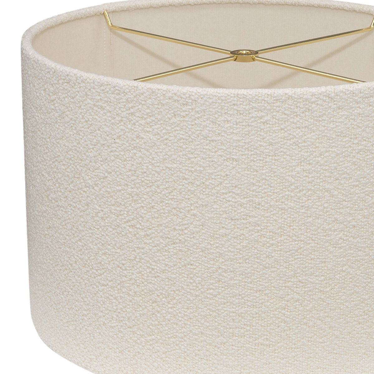 Essex Table Drum Shade - White Boucle
