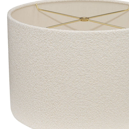 Essex Table Drum Shade - White Boucle
