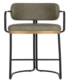 Charly Kitchen Stool – Beige Vegan Leather - OUTLET NSW