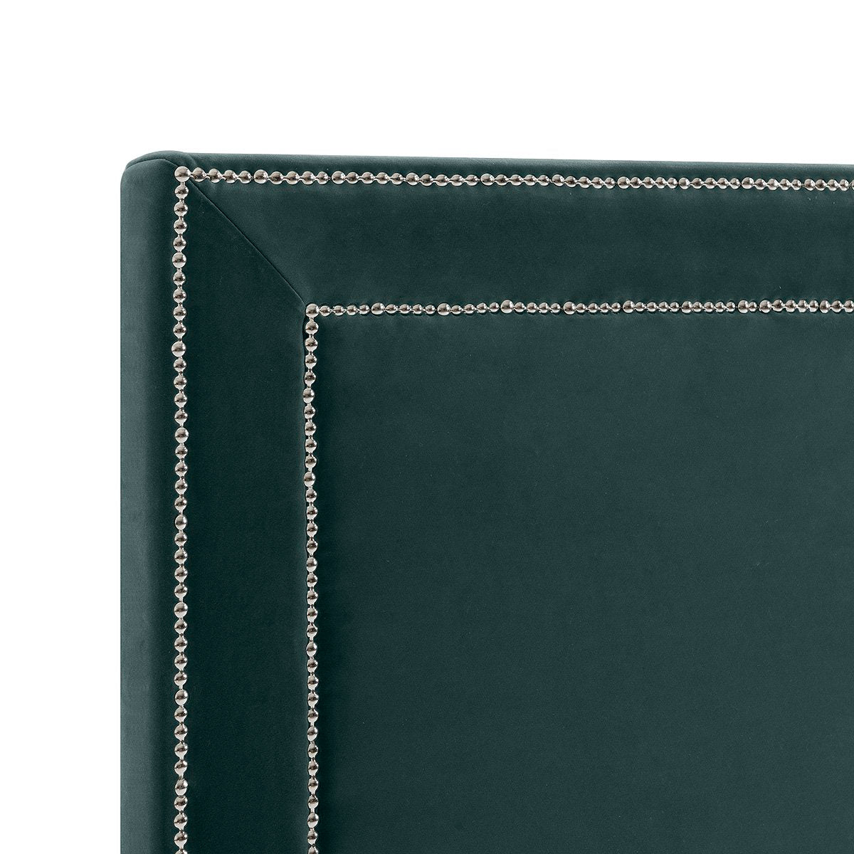 Manhattan 183x150cm King Bedhead - Teal Velvet