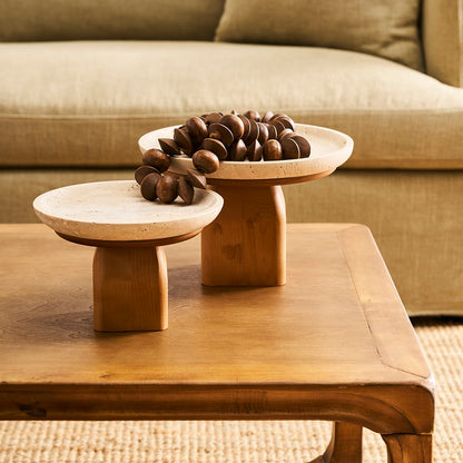 Edith Footed Bowl - Small Natural