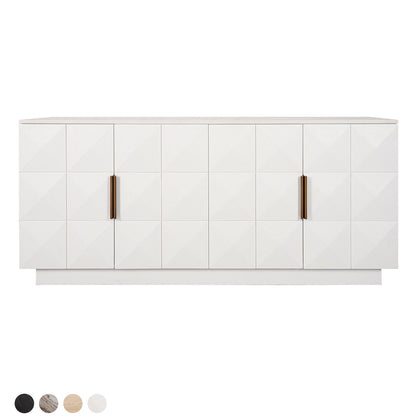 Benedict White Oak Buffet - White Marble