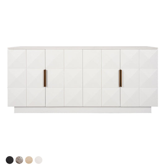 Benedict White Oak Buffet - White Marble
