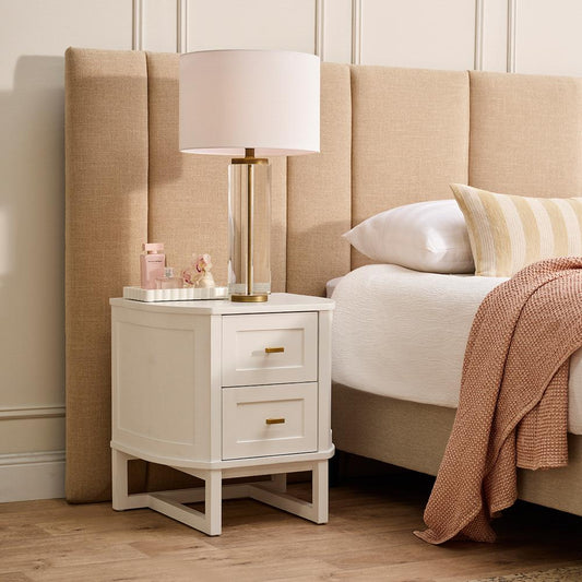 Theodore Bedside Table - Small White