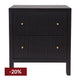 Ariana Bedside Table - Large Black