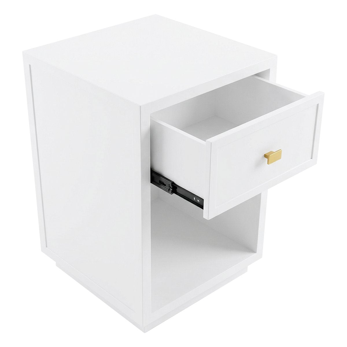 Logan Bedside Table - Petite White