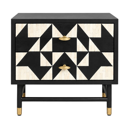 Huxton 60x53cm Bedside Table