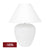 Picasso Table Lamp - White w White Shade