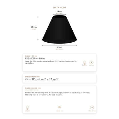Messina Empire Shade - Medium Black
