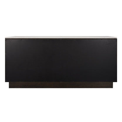 Benedict Smoked Oak Buffet - White Marble