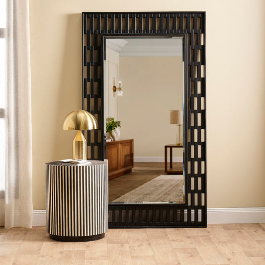 Appin Floor Mirror - Black