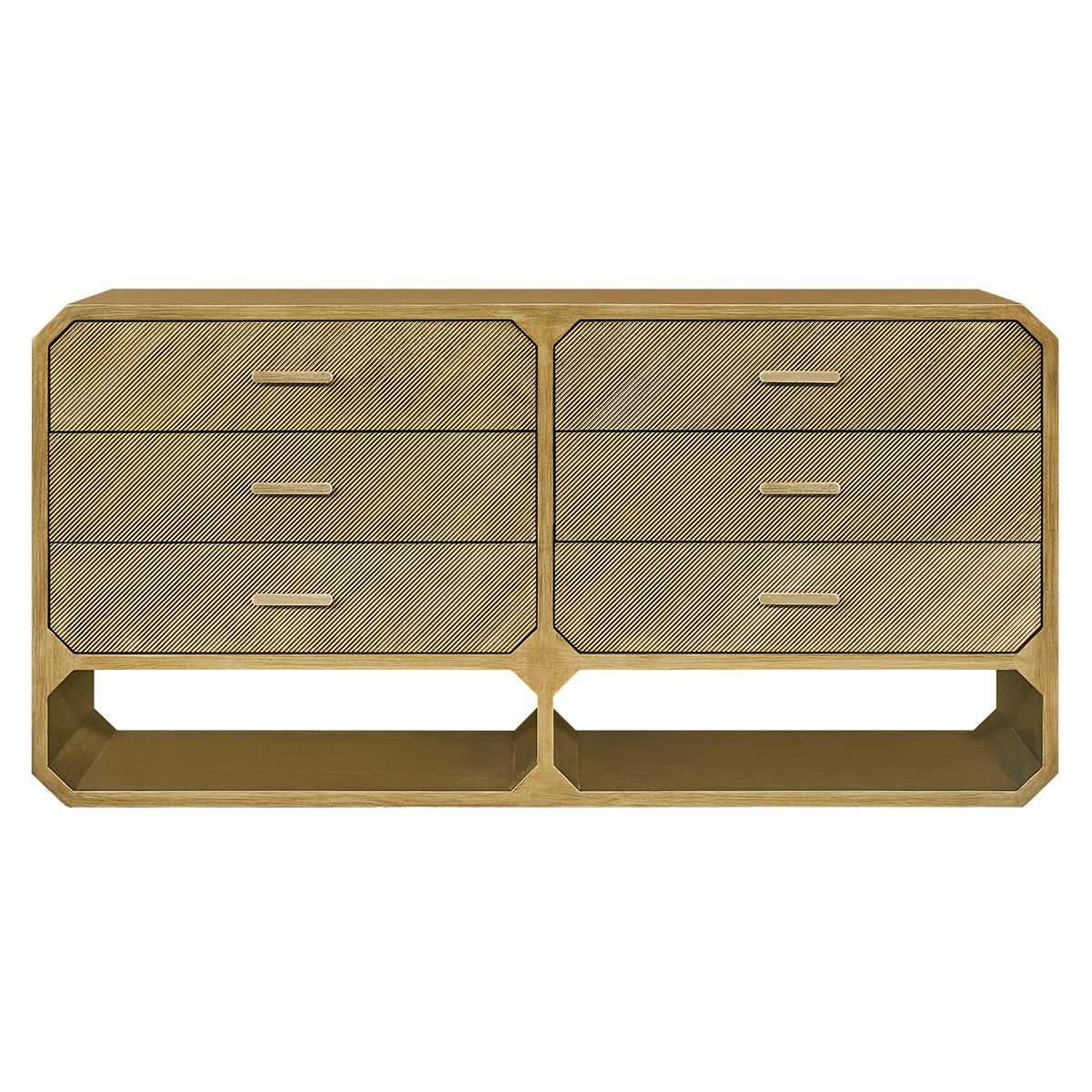 Anderson 6 Drawer Chest - Antique Gold
